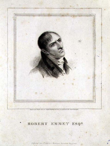 Retrato de Robert Emmet Esq. (1778-1803) gravado por J. Heath, pub. por G. Robinson, Londres de George (after) Petrie