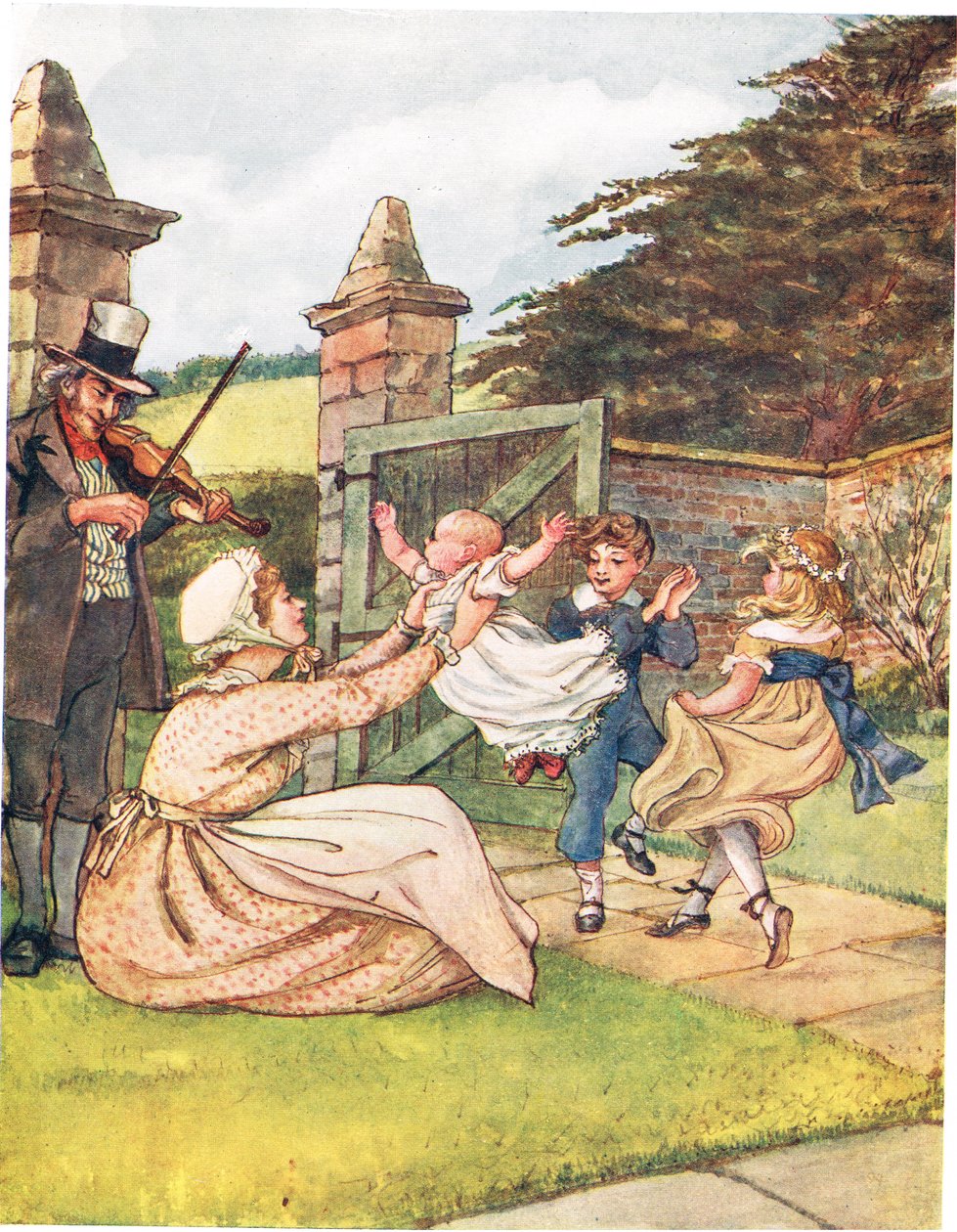 Canção de dança, ilustração de &39;A Picture Song Book&39;, 1910 de George, 9th Earl of Carlisle Howard