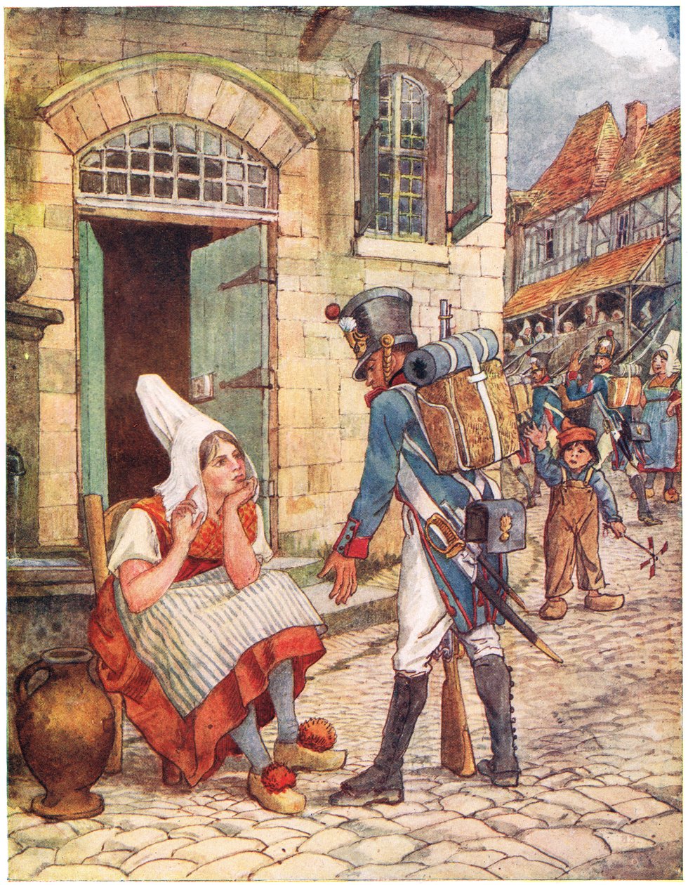 Jeanette e Jeannot, ilustração de &39;A Picture Song Book&39;, 1910 de George, 9th Earl of Carlisle Howard