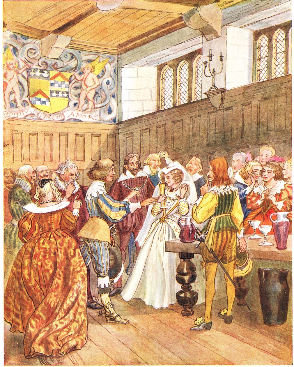 Lochinvar, ilustração de &39;A Picture Song Book&39;, 1910 de George, 9th Earl of Carlisle Howard