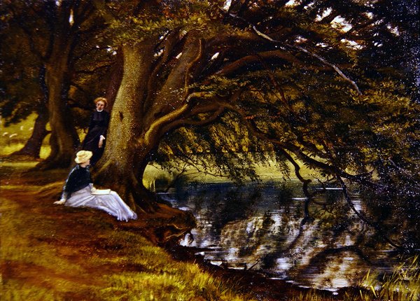 A Faia Pendurada (óleo a bordo) de George 9th Earl of Carlisle Howard