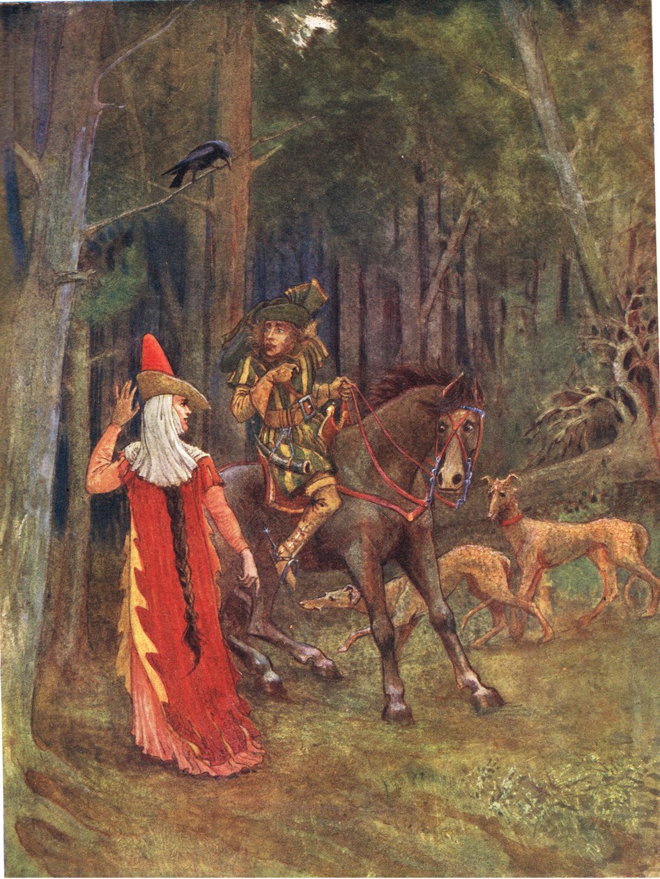 Waldesgesprach, ilustração de &39;A Picture Song Book&39;, 1910 de George, 9th Earl of Carlisle Howard