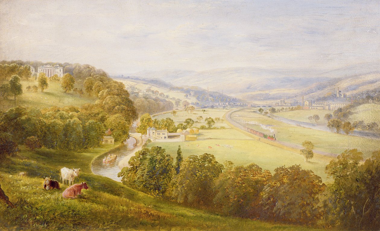 Vale do Aire, Armley Pastures e Kirkstall de George Alexander