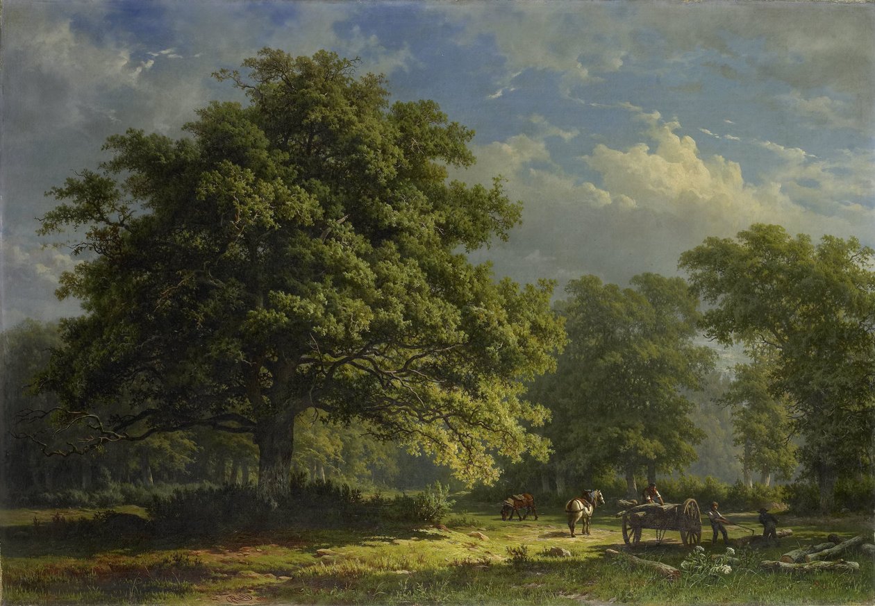 Vista na floresta de Bentheim de George Andries Roth