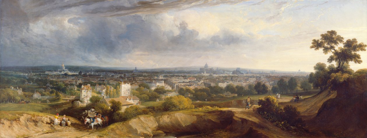 Vista de Paris a partir de Montmartre, 1829 de George Arnald