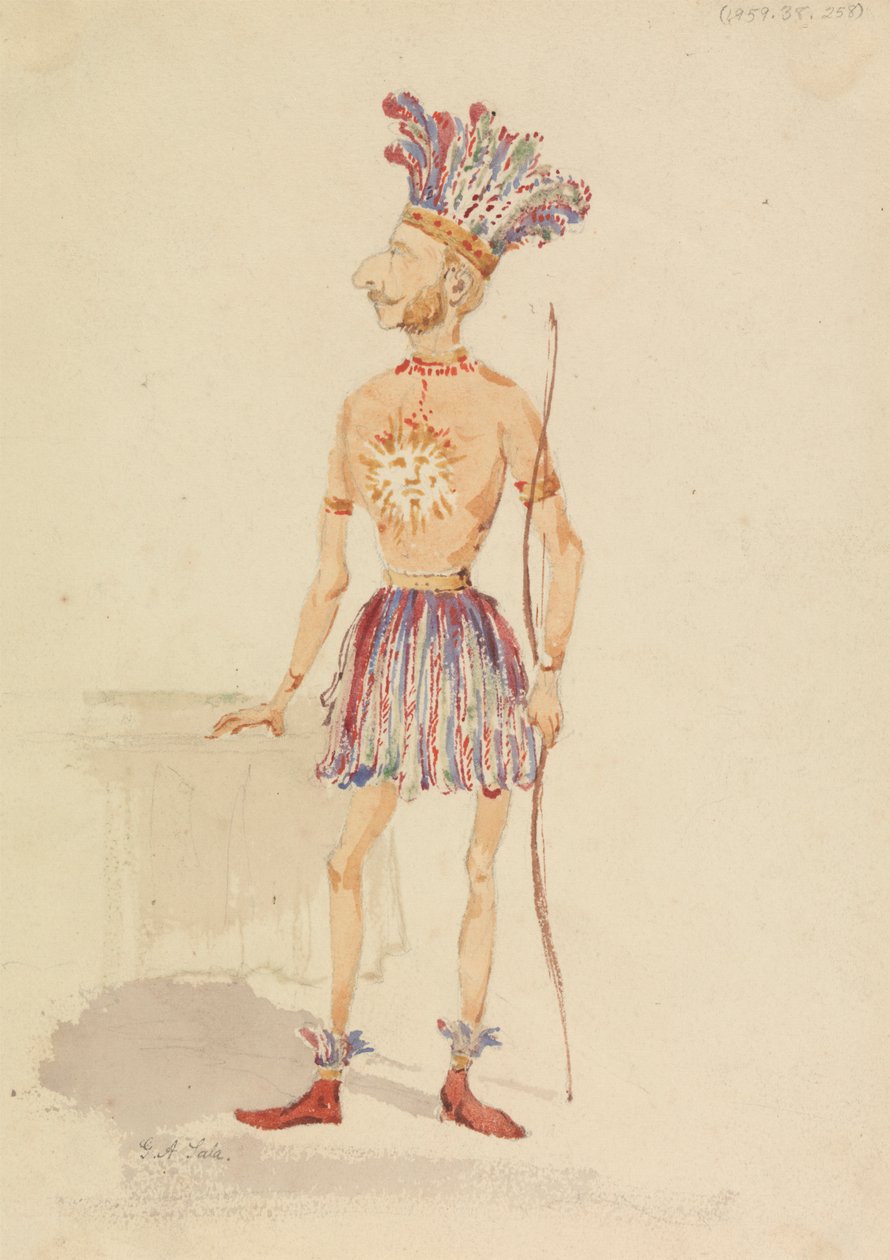 Inglês em Traje Inca de George Augustus Sala