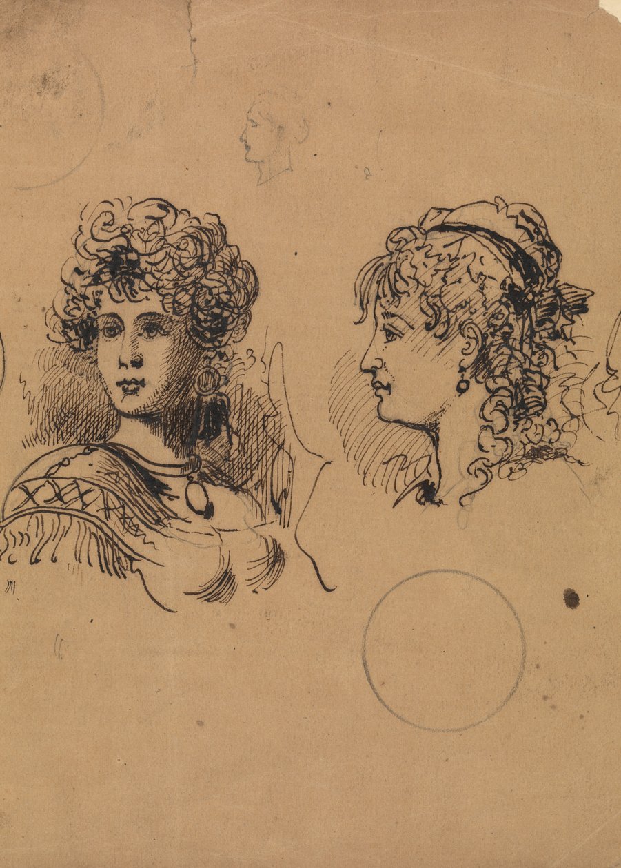 Duas Cabeças Femininas de George Augustus Sala