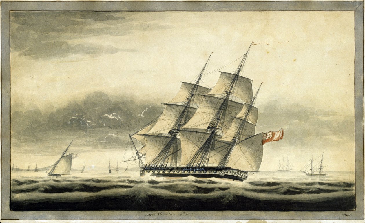 Navio de transporte de tropas HMS "Akbar" (1806), 10 de agosto de George Back