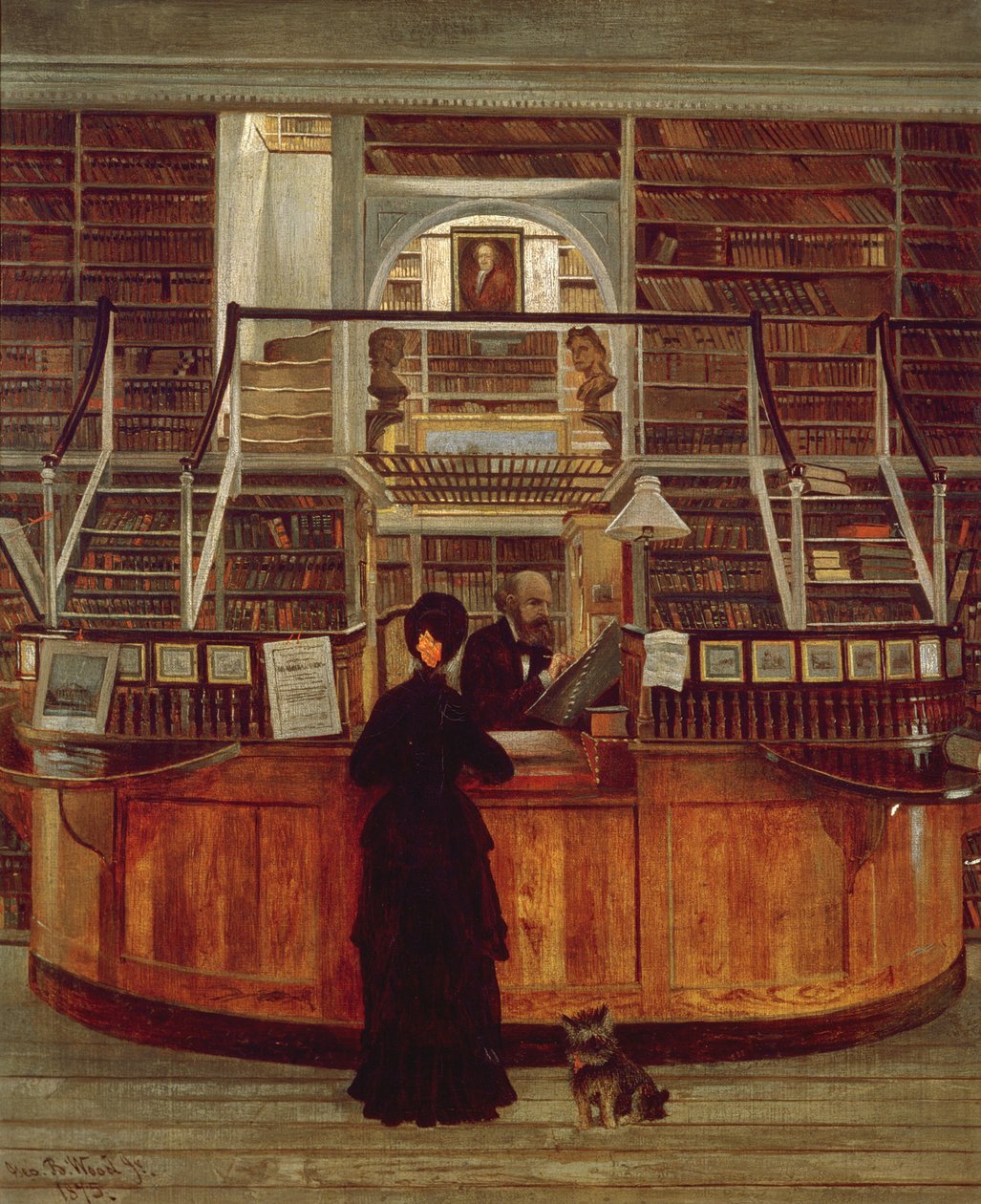 Biblioteca da Filadélfia, 1875 de George Bacon Wood