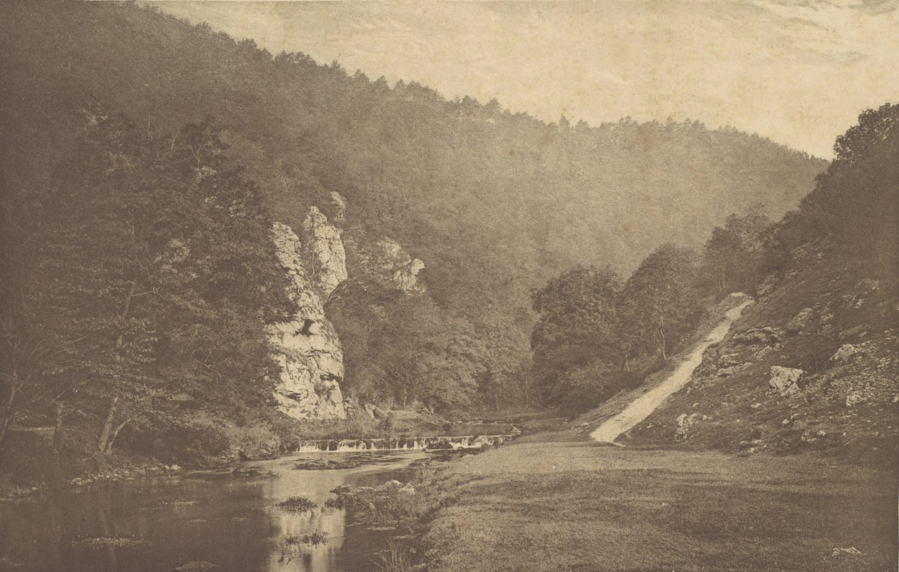 Em Dove Dale, 1880, impresso 1888., 1880, impresso 1888. de George Bankart
