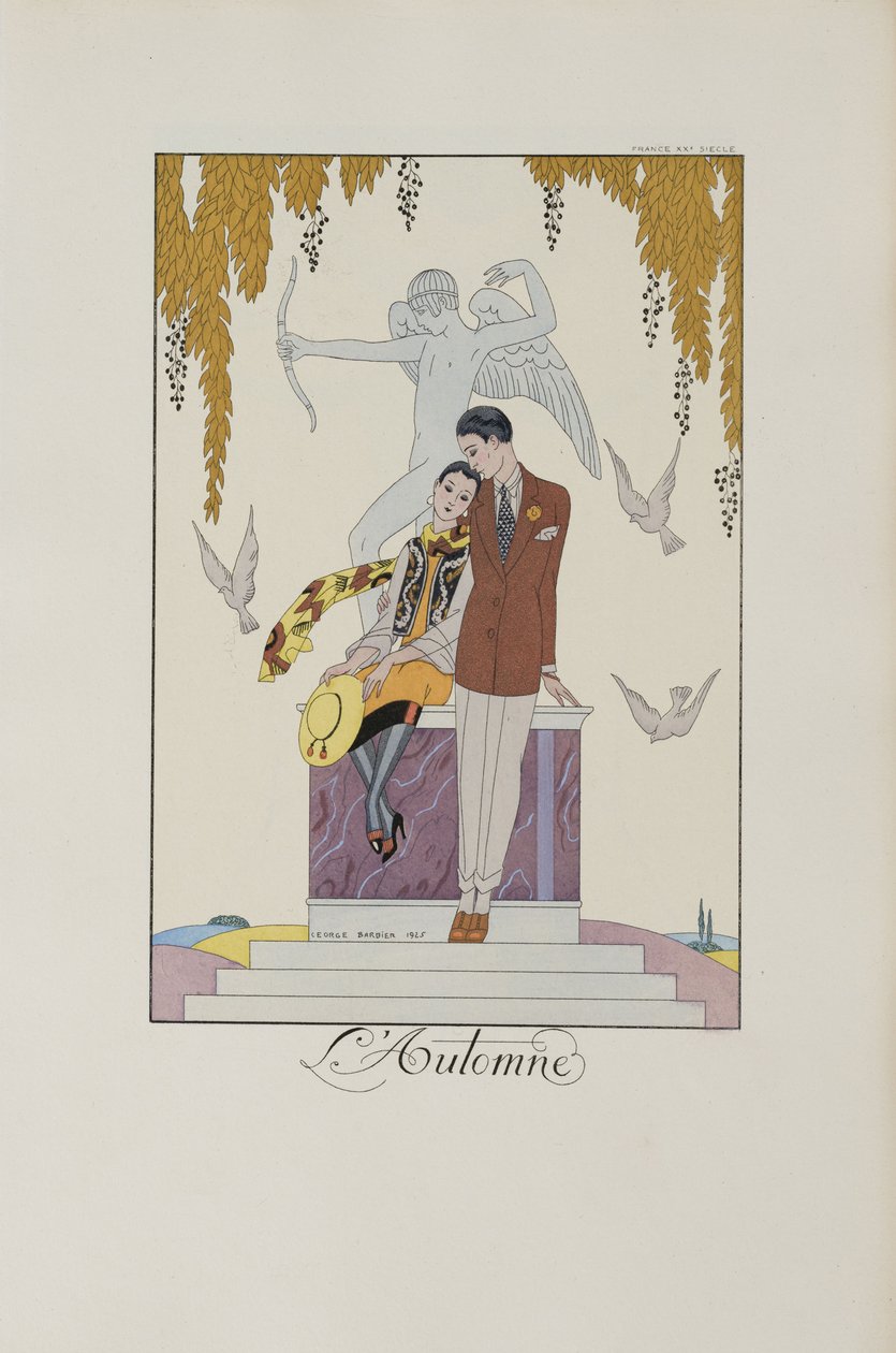Falbalas e folhos: Outono, 1925. de George Barbier