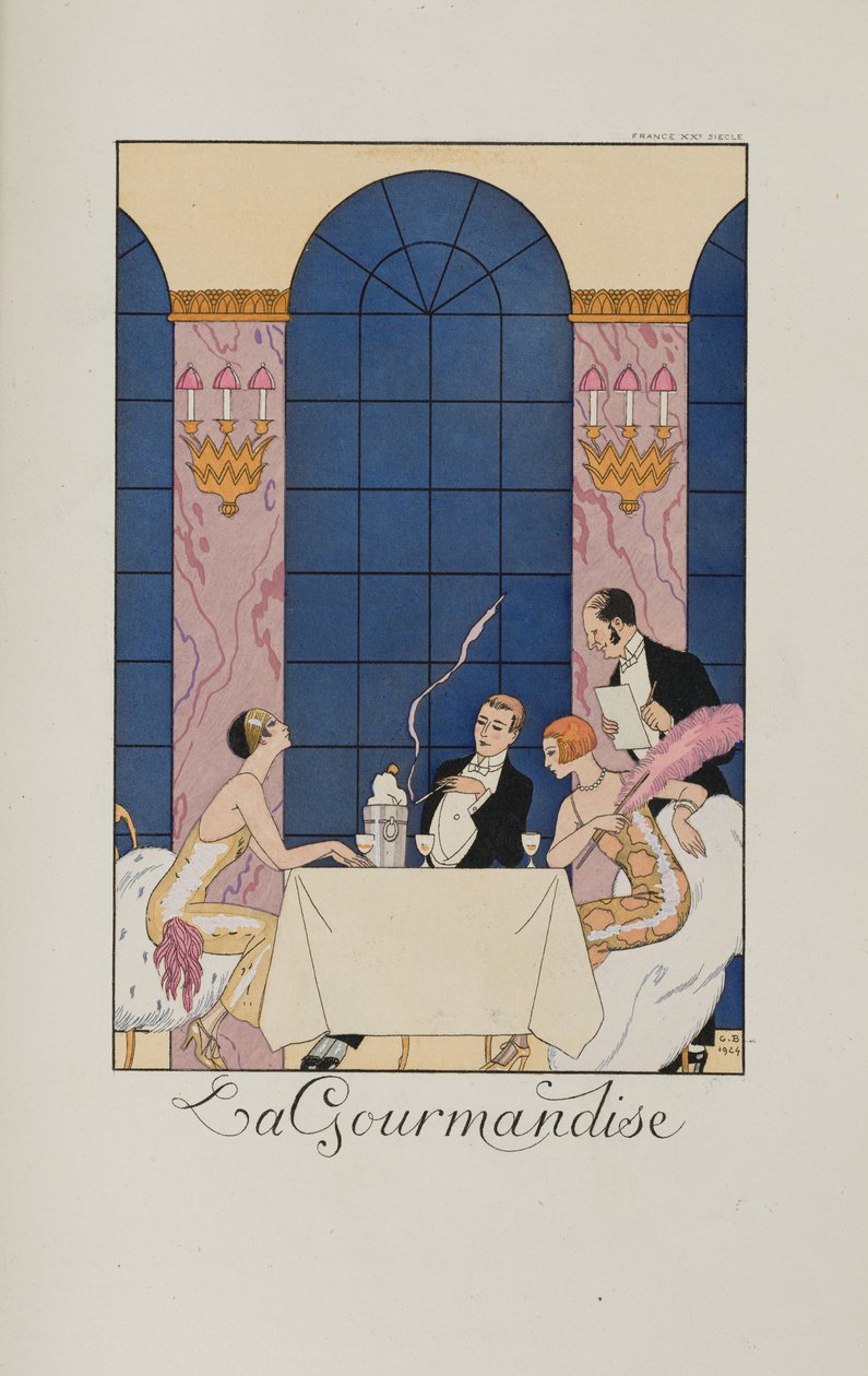 Falbalas et fanfreluches: La Gourmandise , 1924. de George Barbier