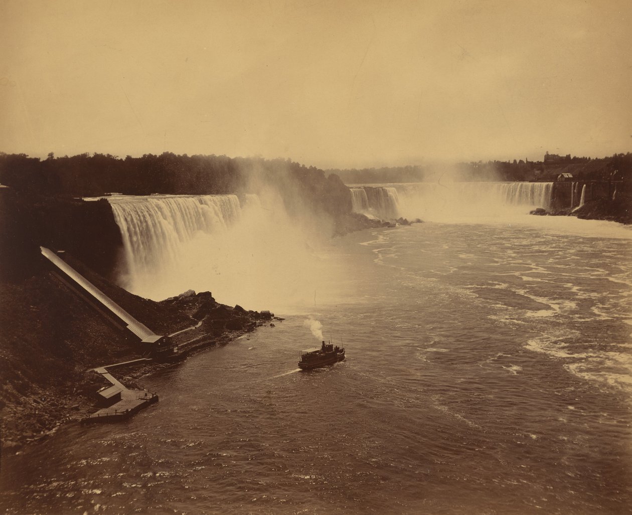 Cataratas do Niágara, c. 1890. de George Barker