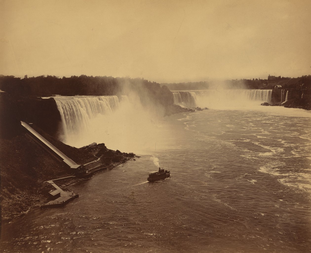 Cataratas do Niágara, c. 1890 (foto) de George Barker