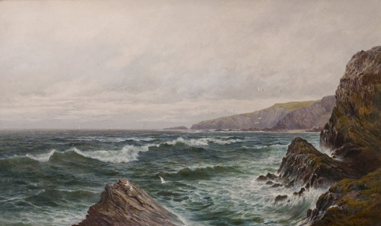 Seascape, final do século XIX e XX de George Barker