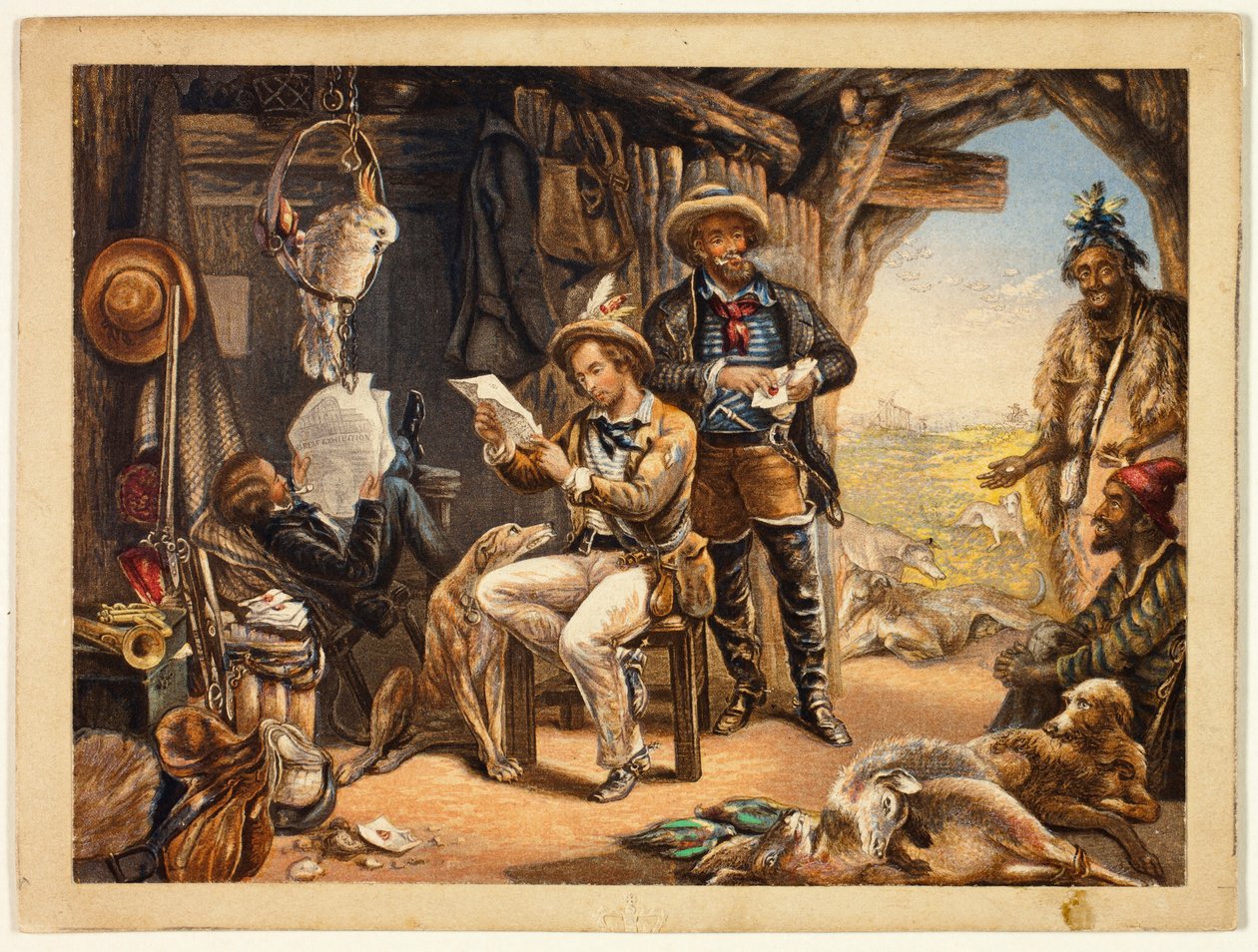 Austrália, notícias de casa de George Baxter