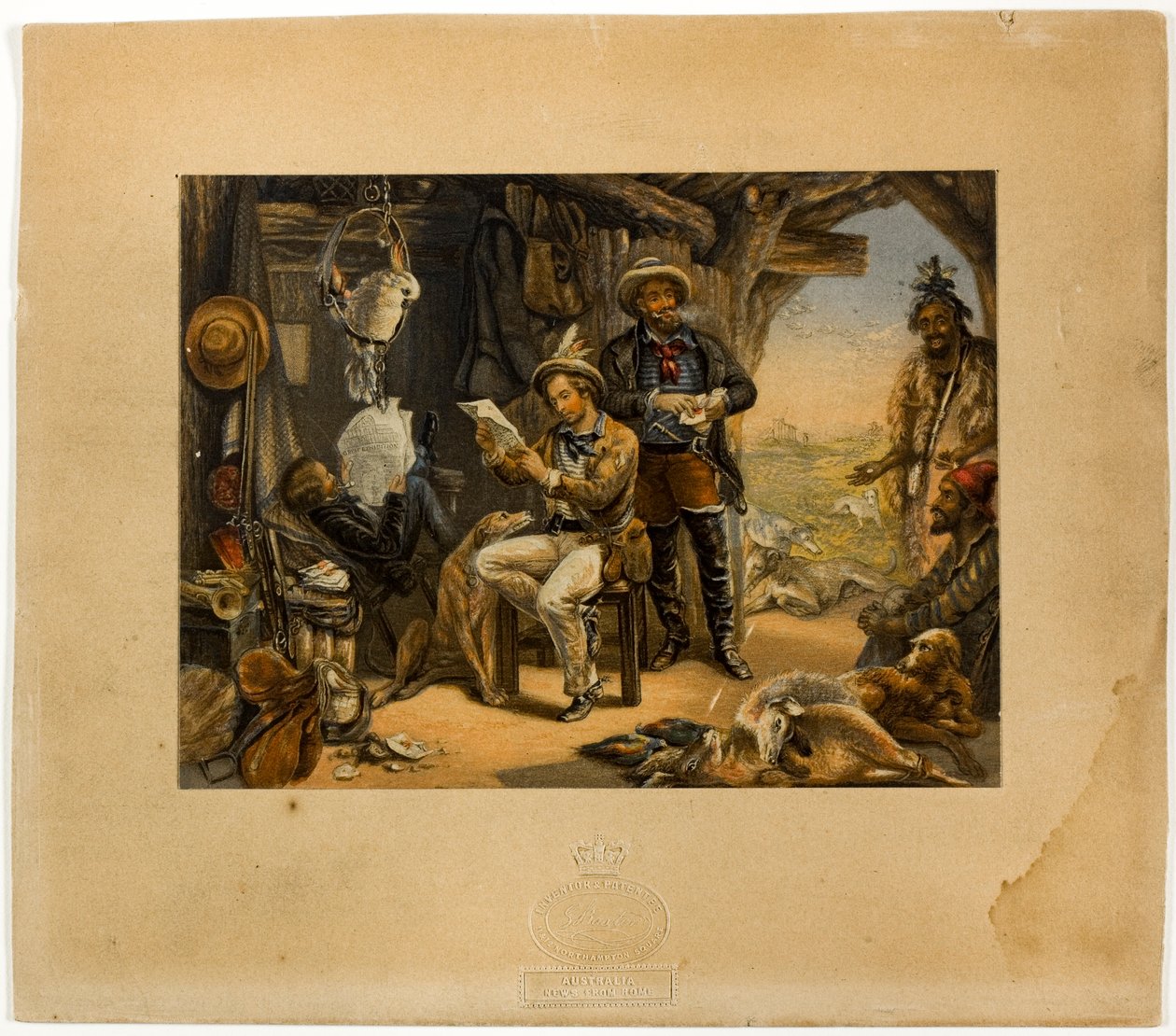 Austrália, Notícias de casa de George Baxter