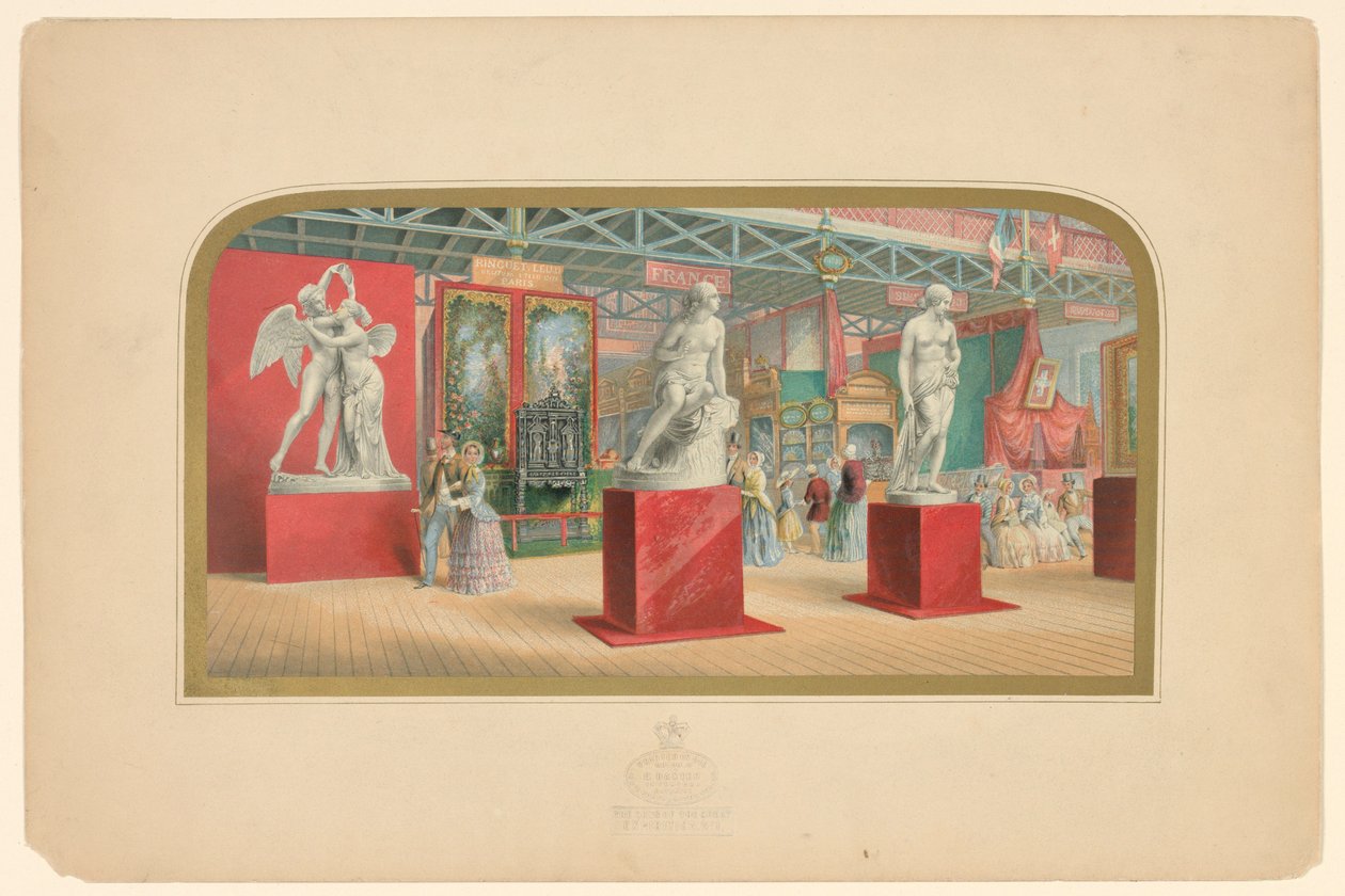 Impressão «Baxter»: Jóias da Grande Exposição de 1851, jóia n.º 1 de George Baxter