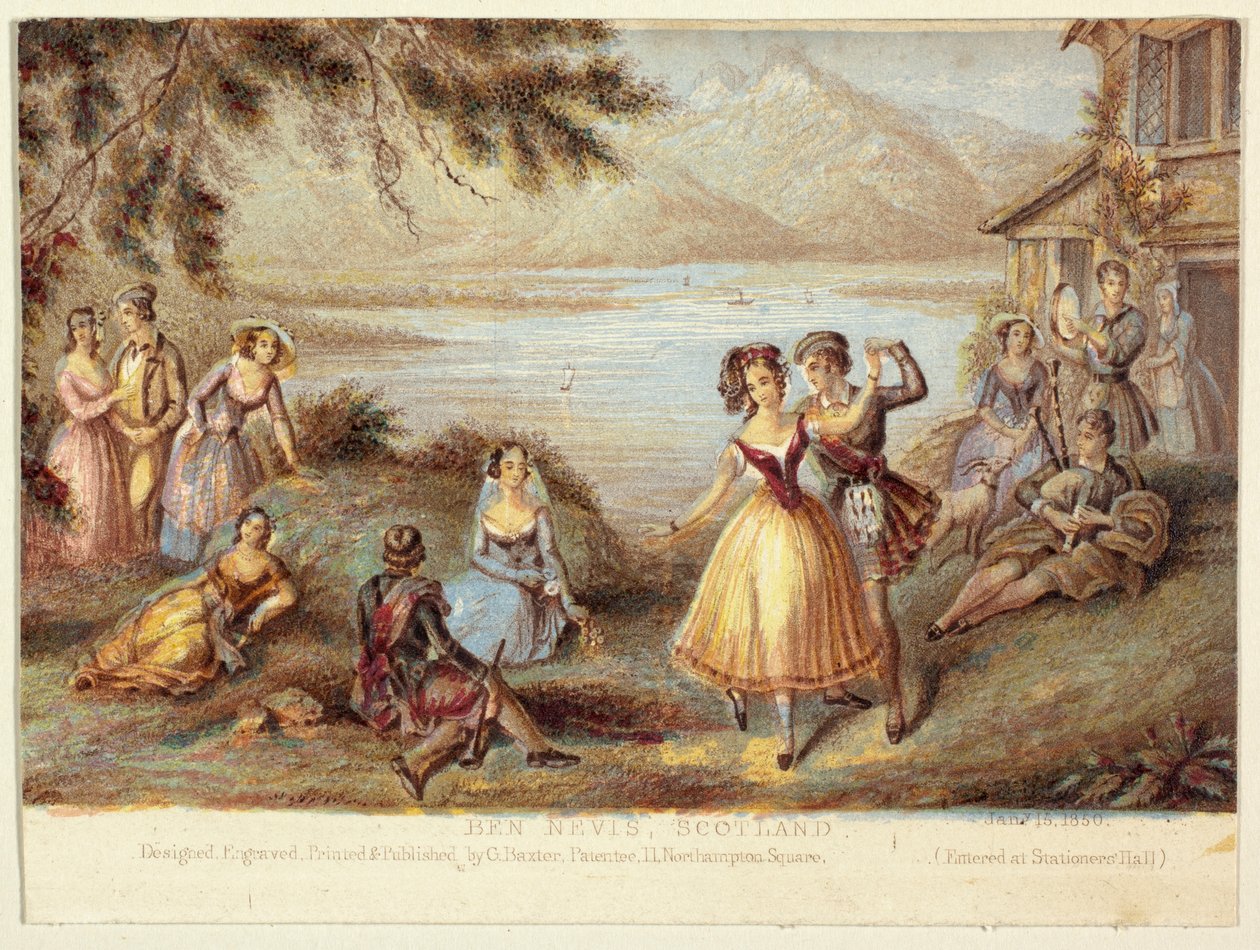 Ben Nevis, Escócia de George Baxter