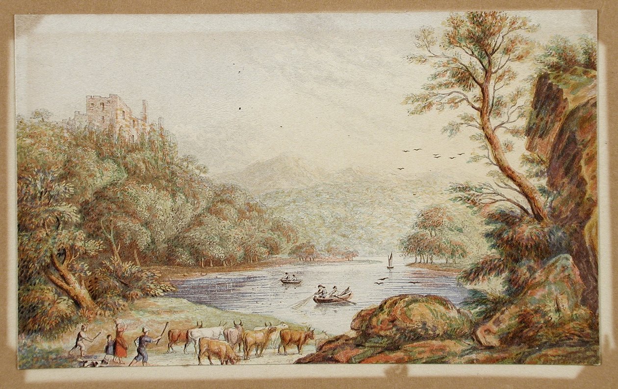 Castelo de Brougham, Westmoreland de George Baxter