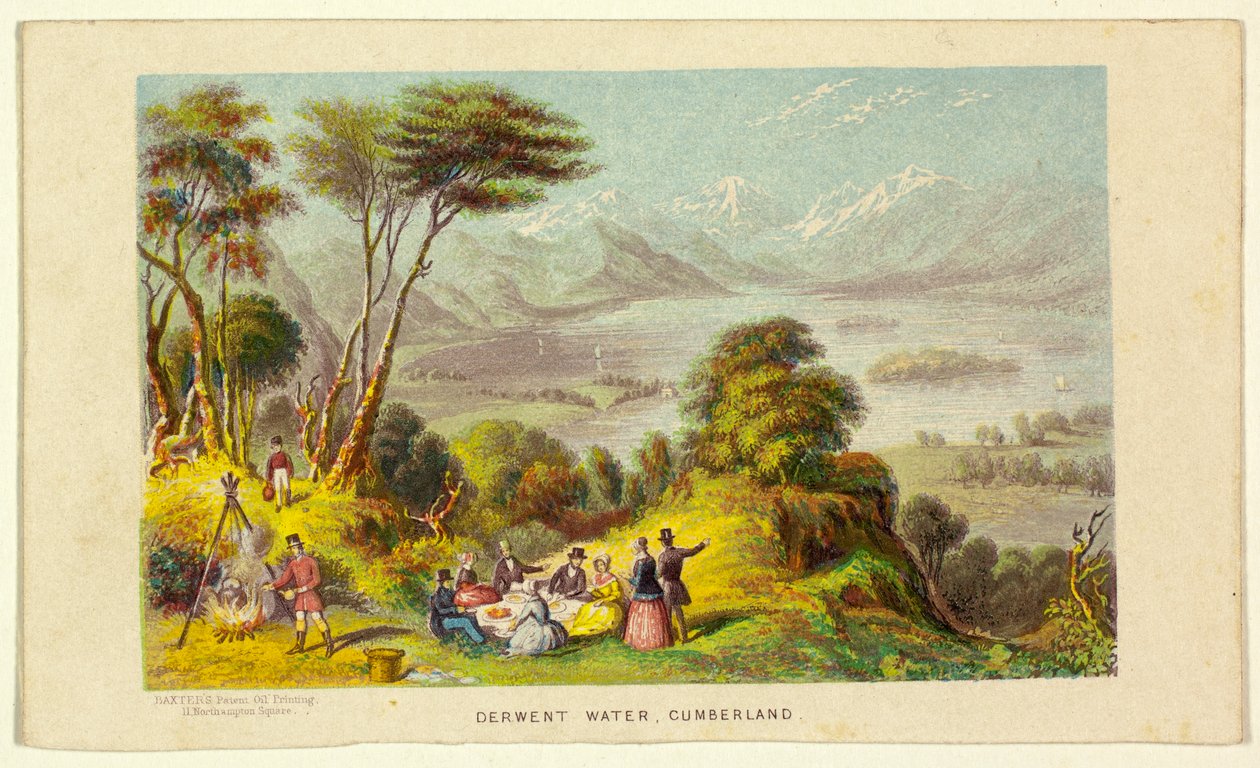 Derwent Water, Cumberland de George Baxter