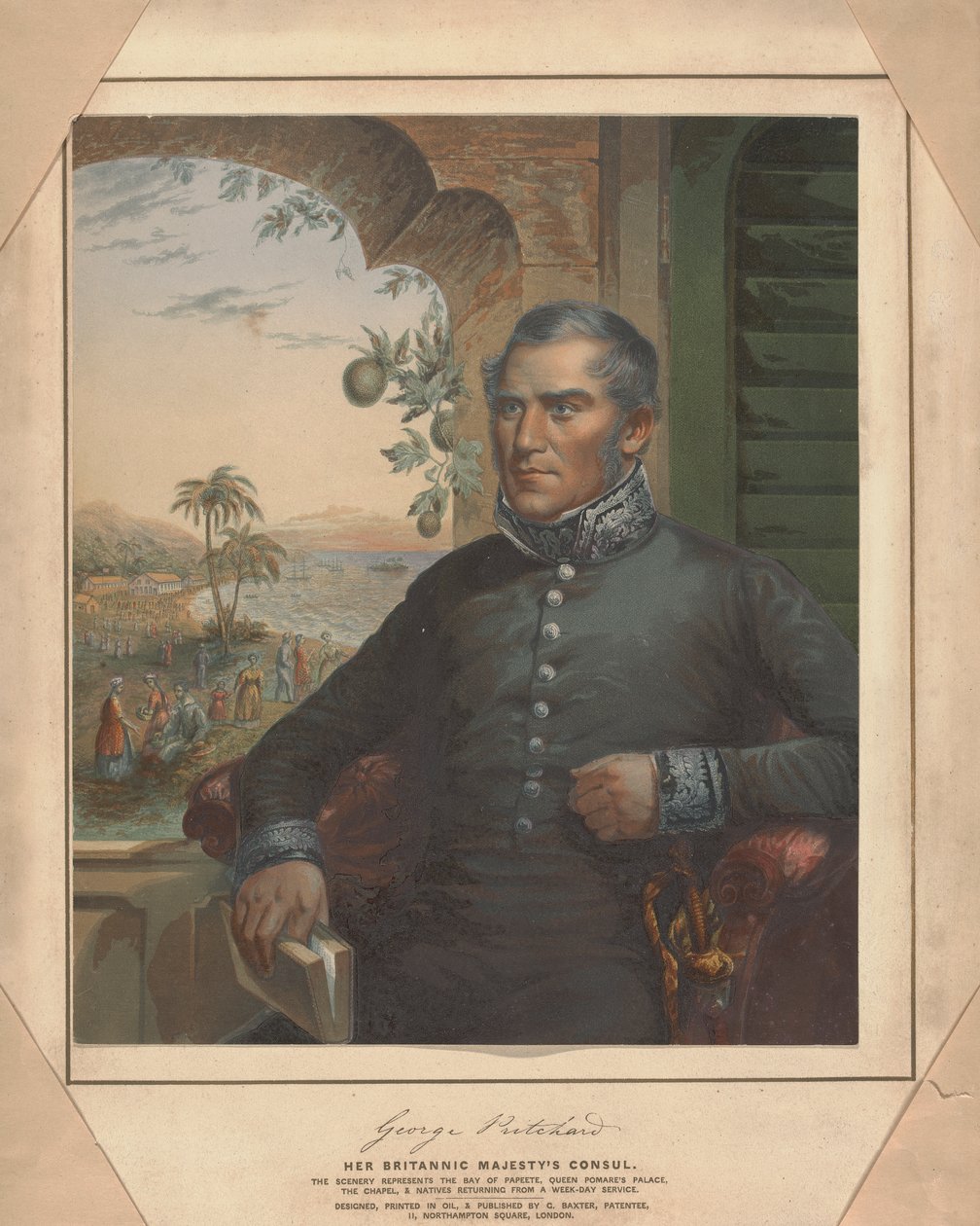 George Pritchard, Cônsul de Sua Majestade Britânica de George Baxter