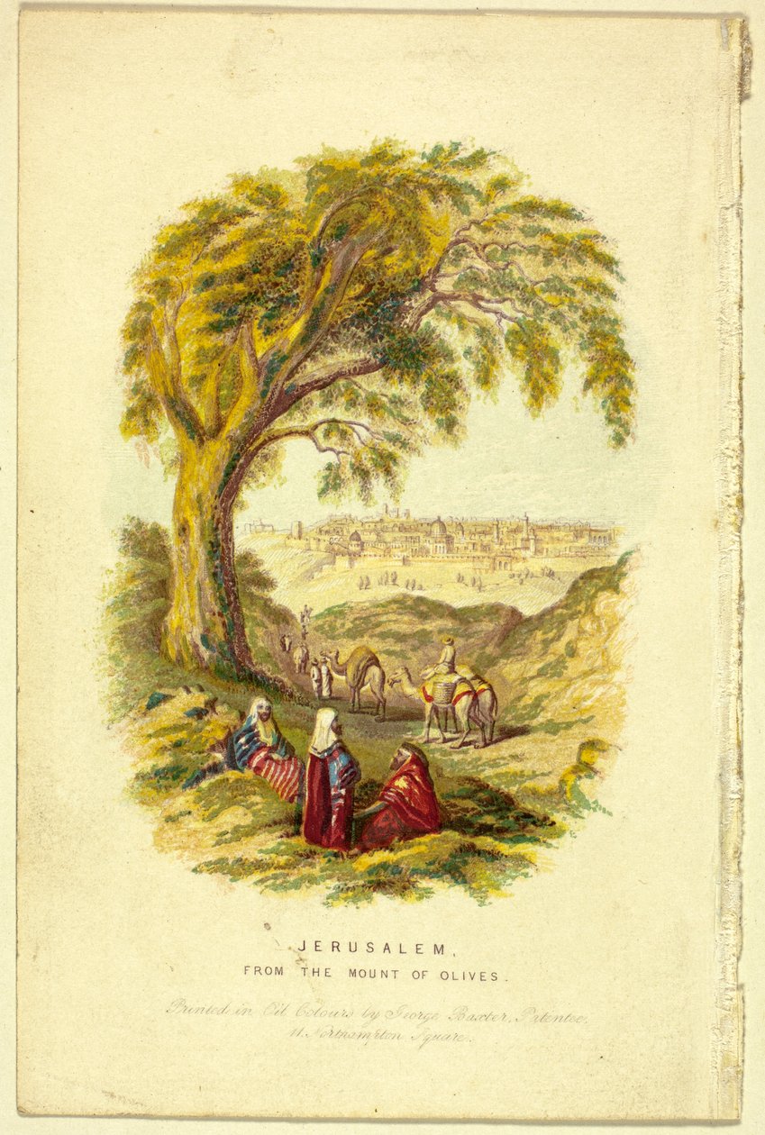 Jerusalem, vom Ölberg aus de George Baxter