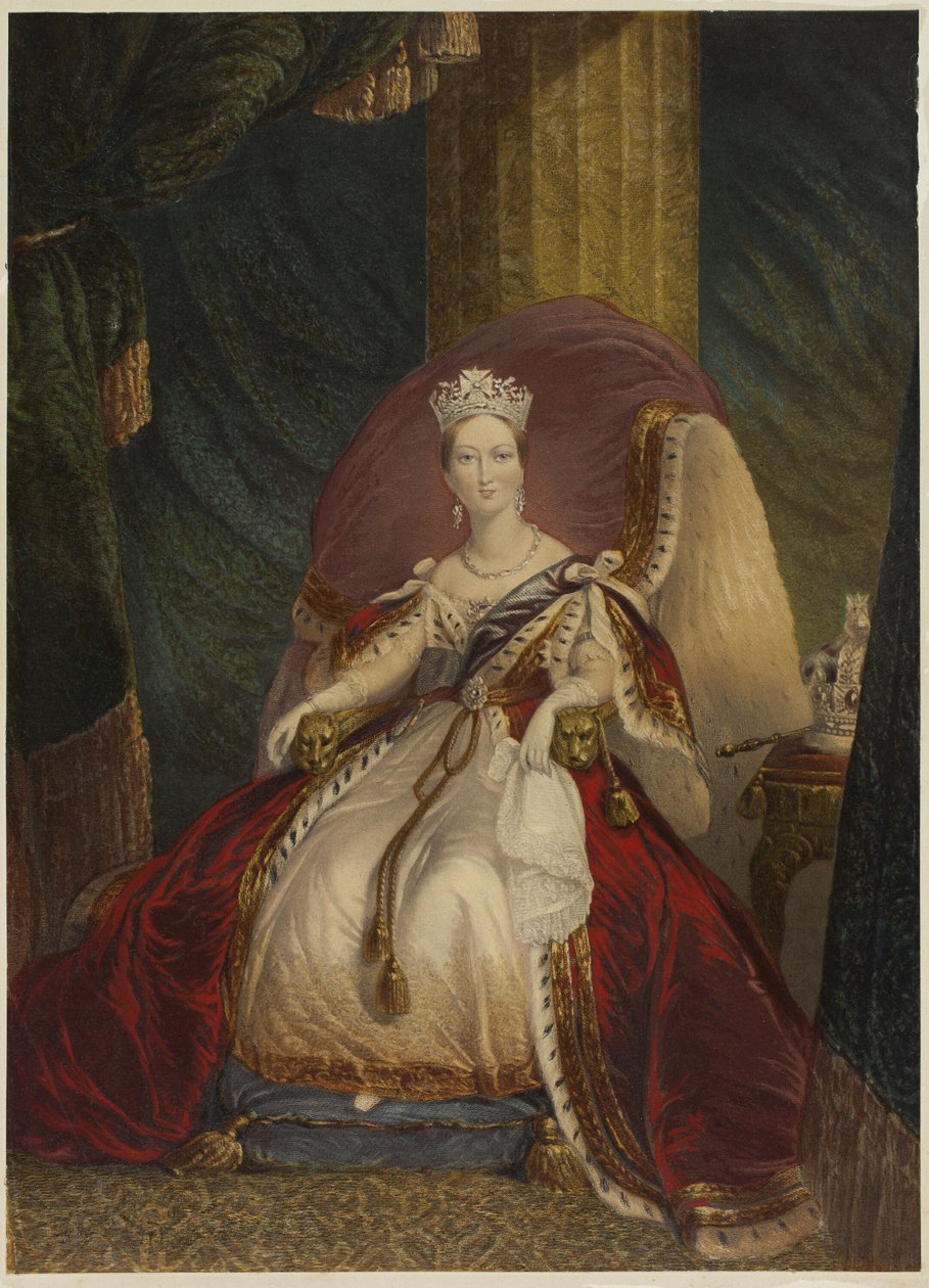 Victoria, Rainha da Grã-Bretanha, Índia, etc. de George Baxter