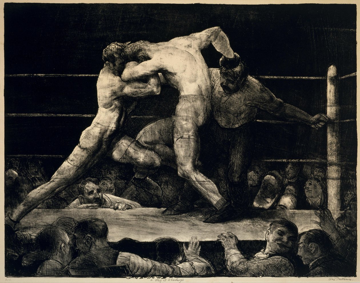 Um veado no Sharkey&39;s de George Bellows
