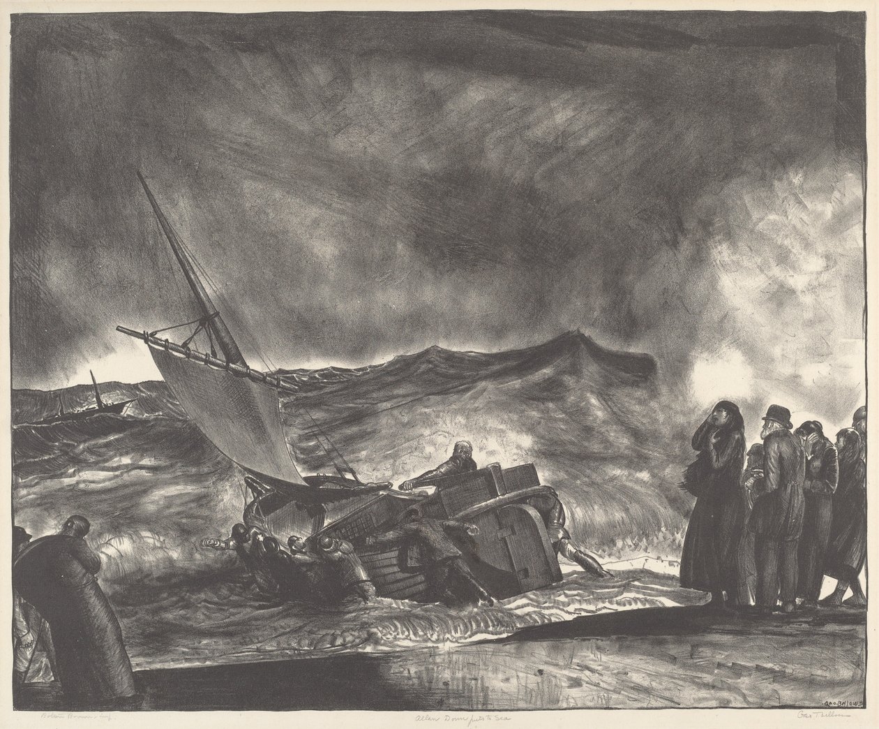 Allan Donn lança-se ao mar de George Bellows