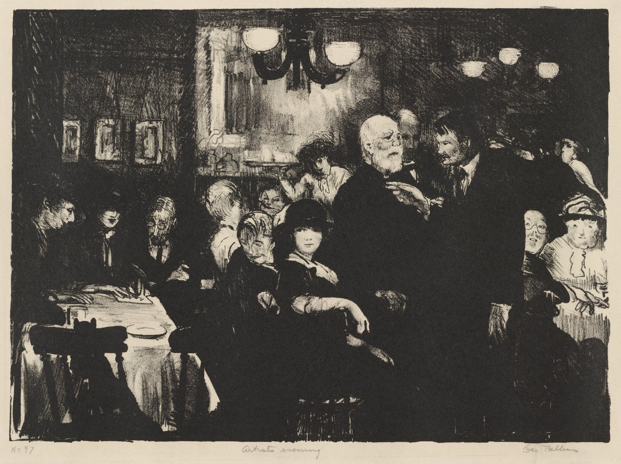 Noite dos Artistas de George Bellows