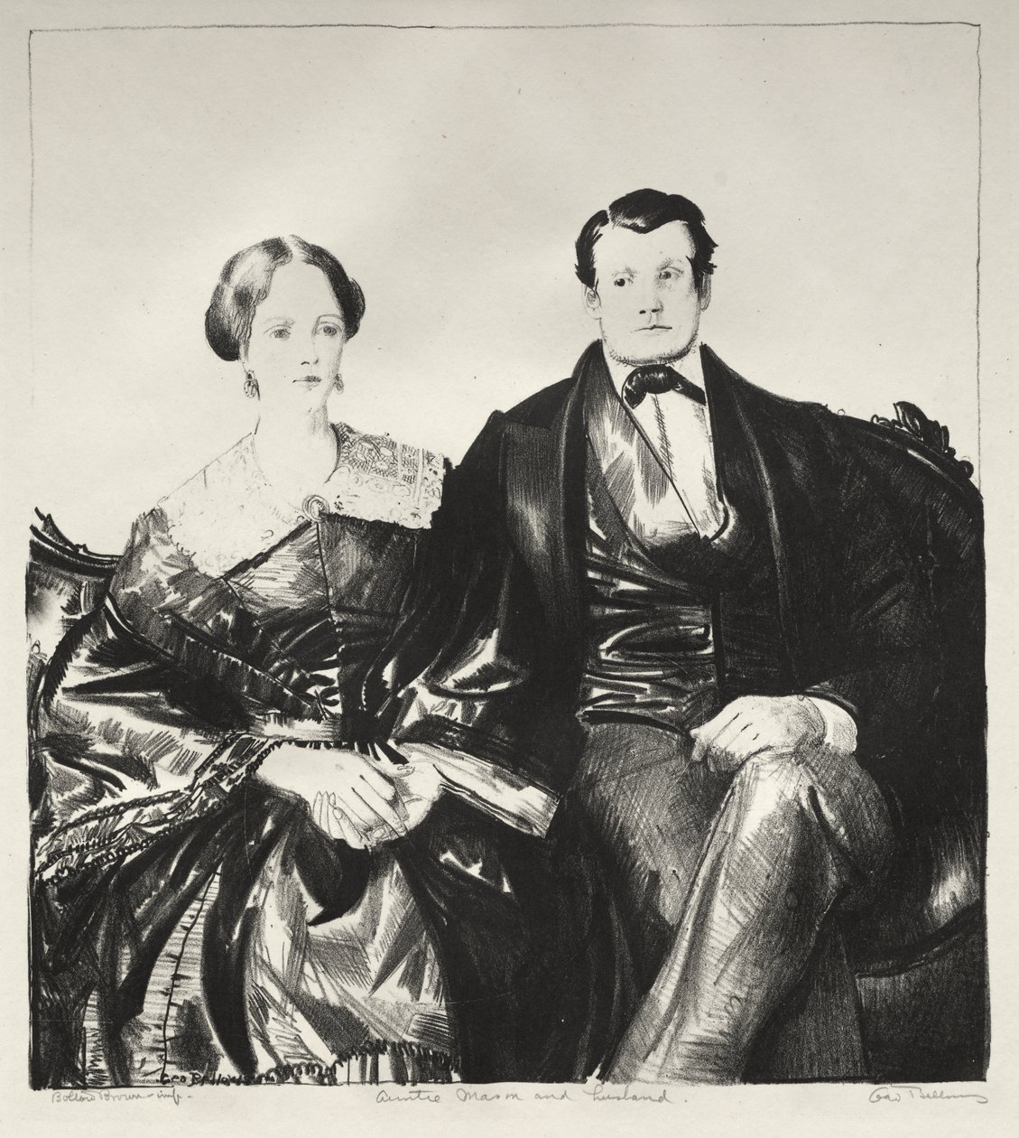 A tia Mason e o seu marido de George Bellows