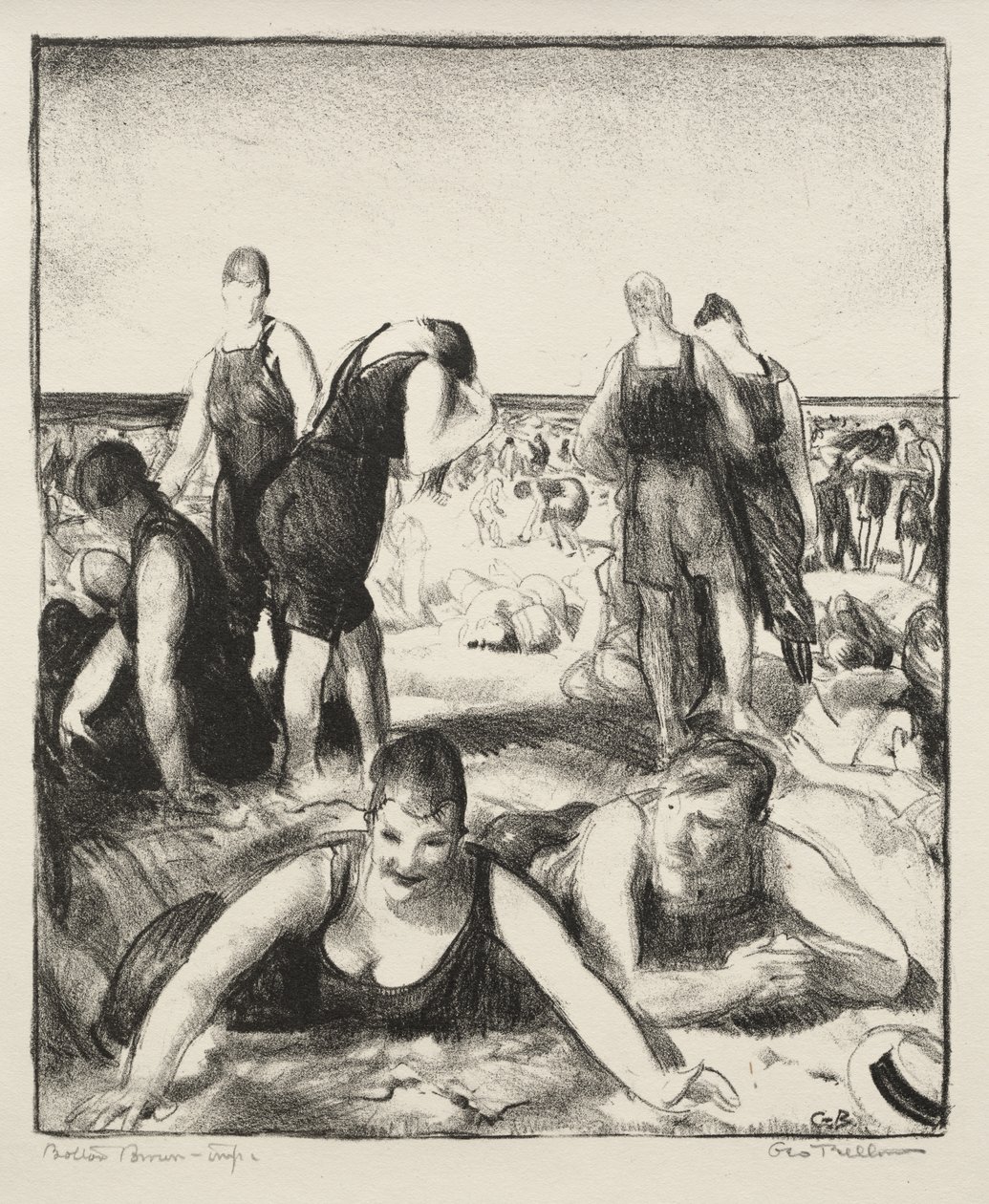 Praia de banho de George Bellows