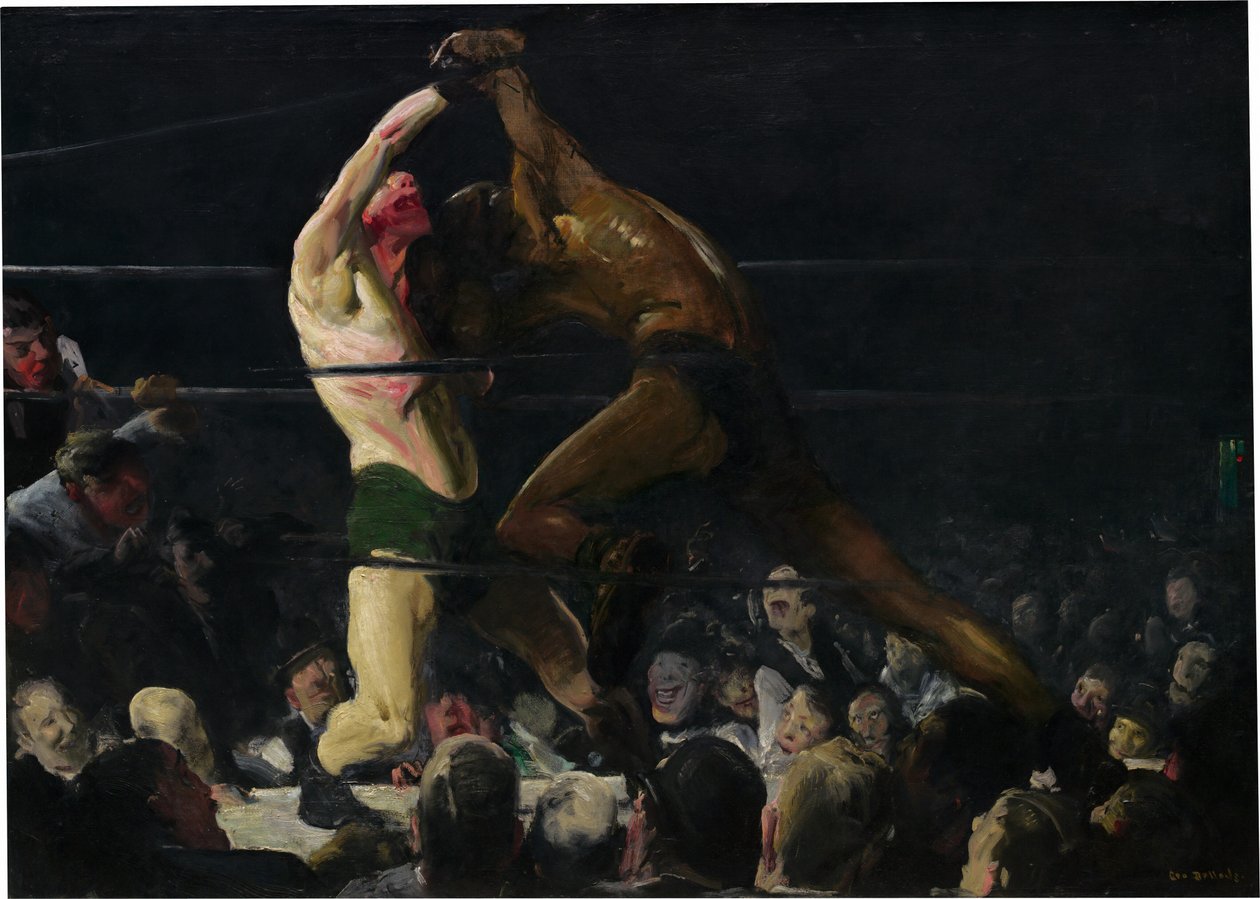 Ambos os membros deste clube de George Bellows
