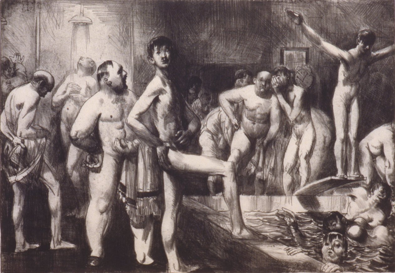 Banho para Homens de Negócios de George Bellows