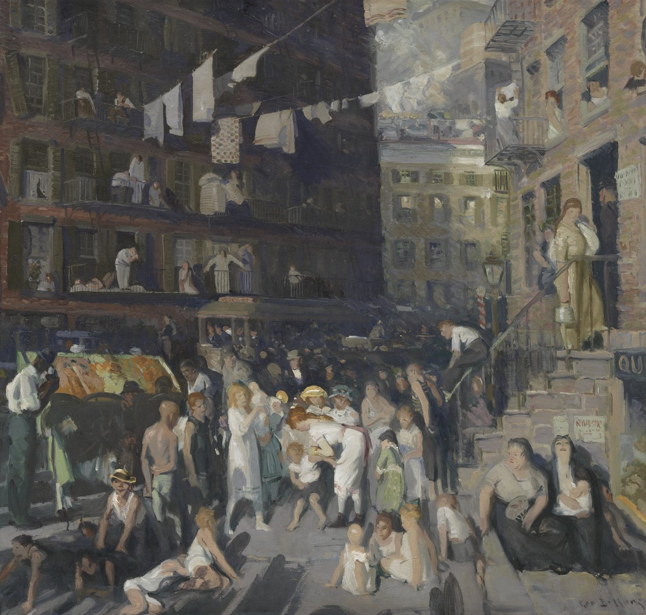Moradores das Falésias de George Bellows