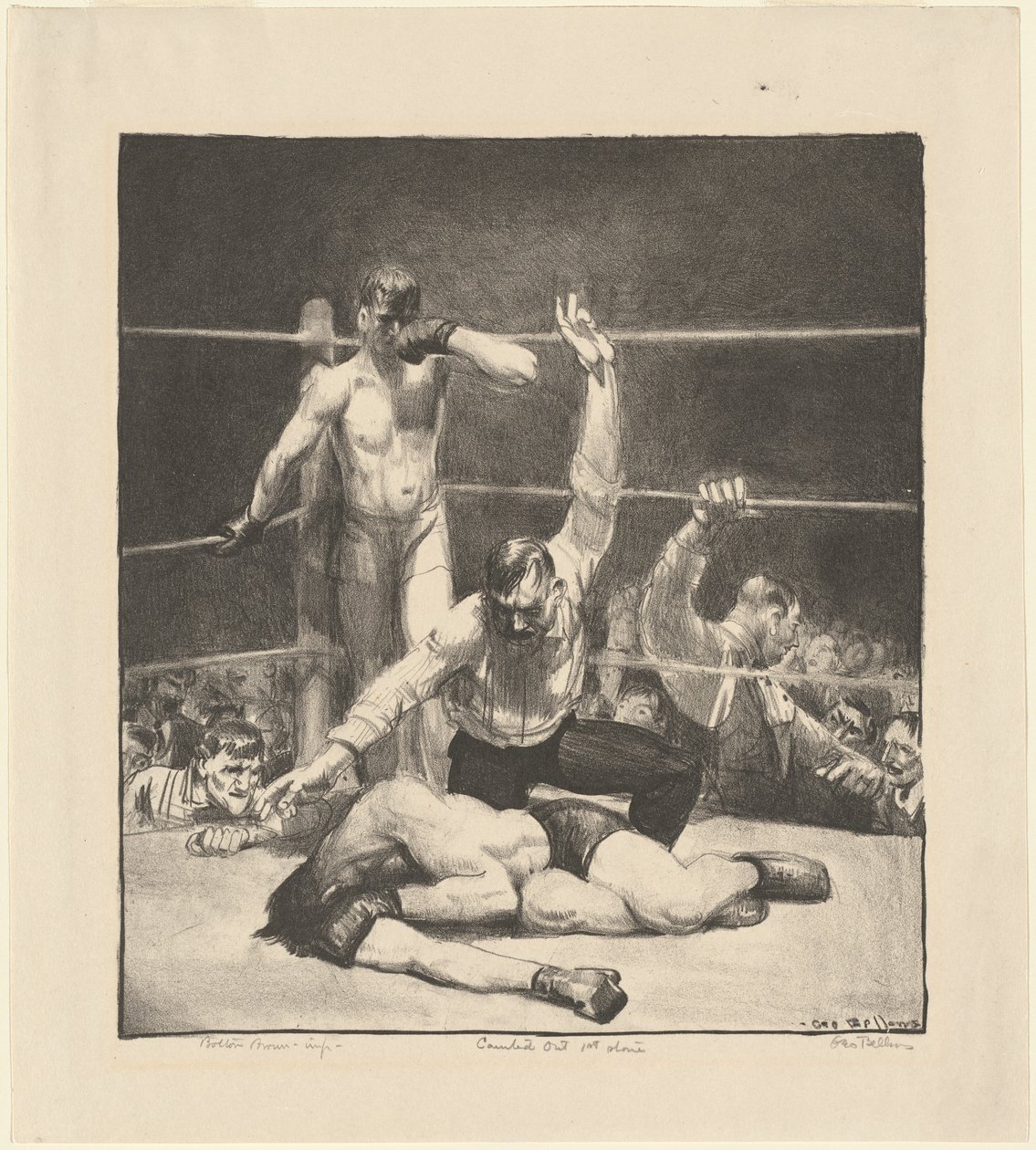 Contado para fora, primeira pedra de George Bellows