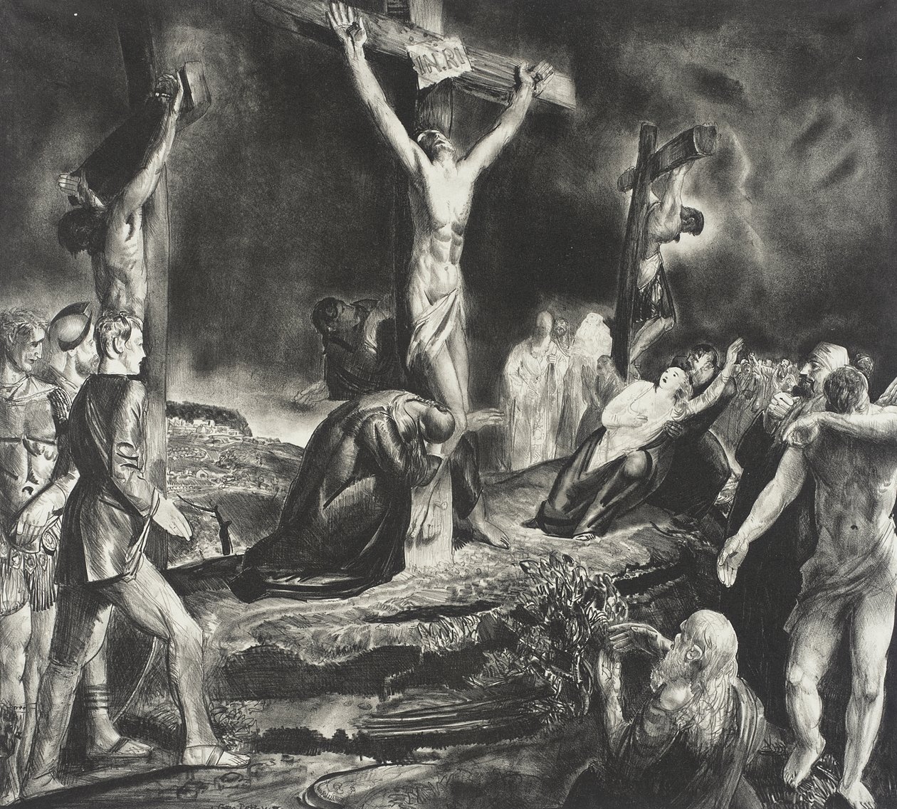 Crucificação de Cristo de George Bellows