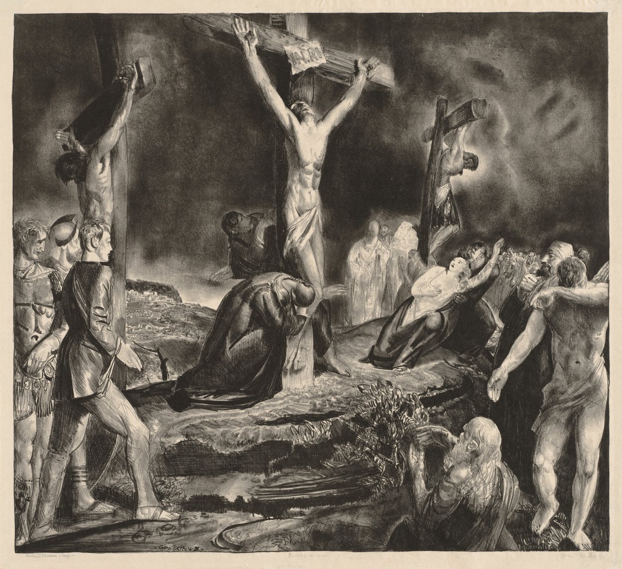 Crucificação de Cristo de George Bellows