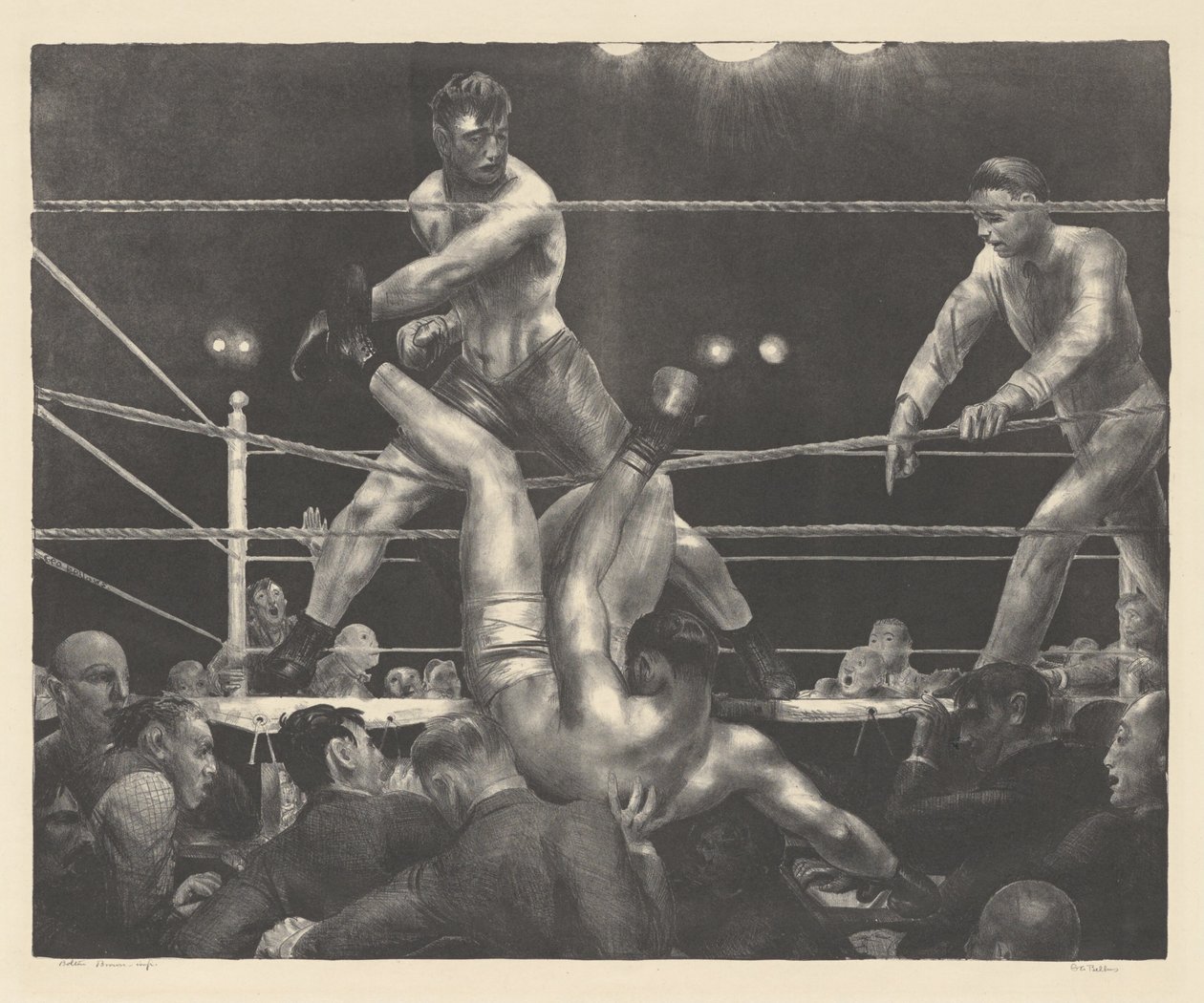 Dempsey e Firpo de George Bellows