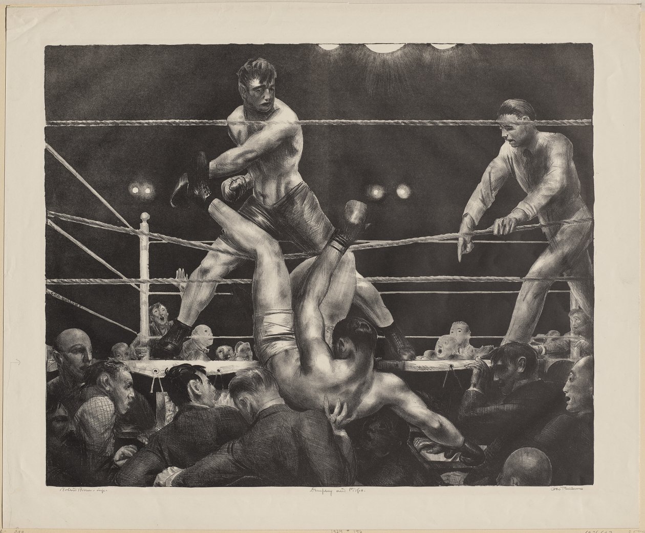Dempsey e Firpo de George Bellows