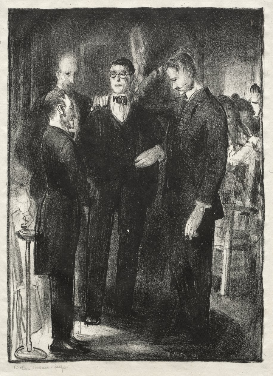 Quatro amigos, segundo estado de George Bellows
