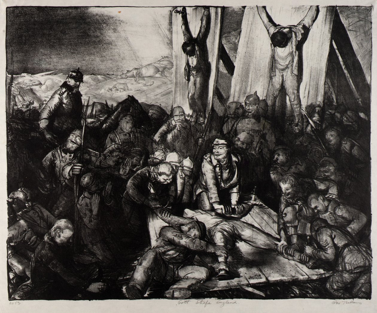 Deus castigue (Deus castigue a Inglaterra) de George Bellows