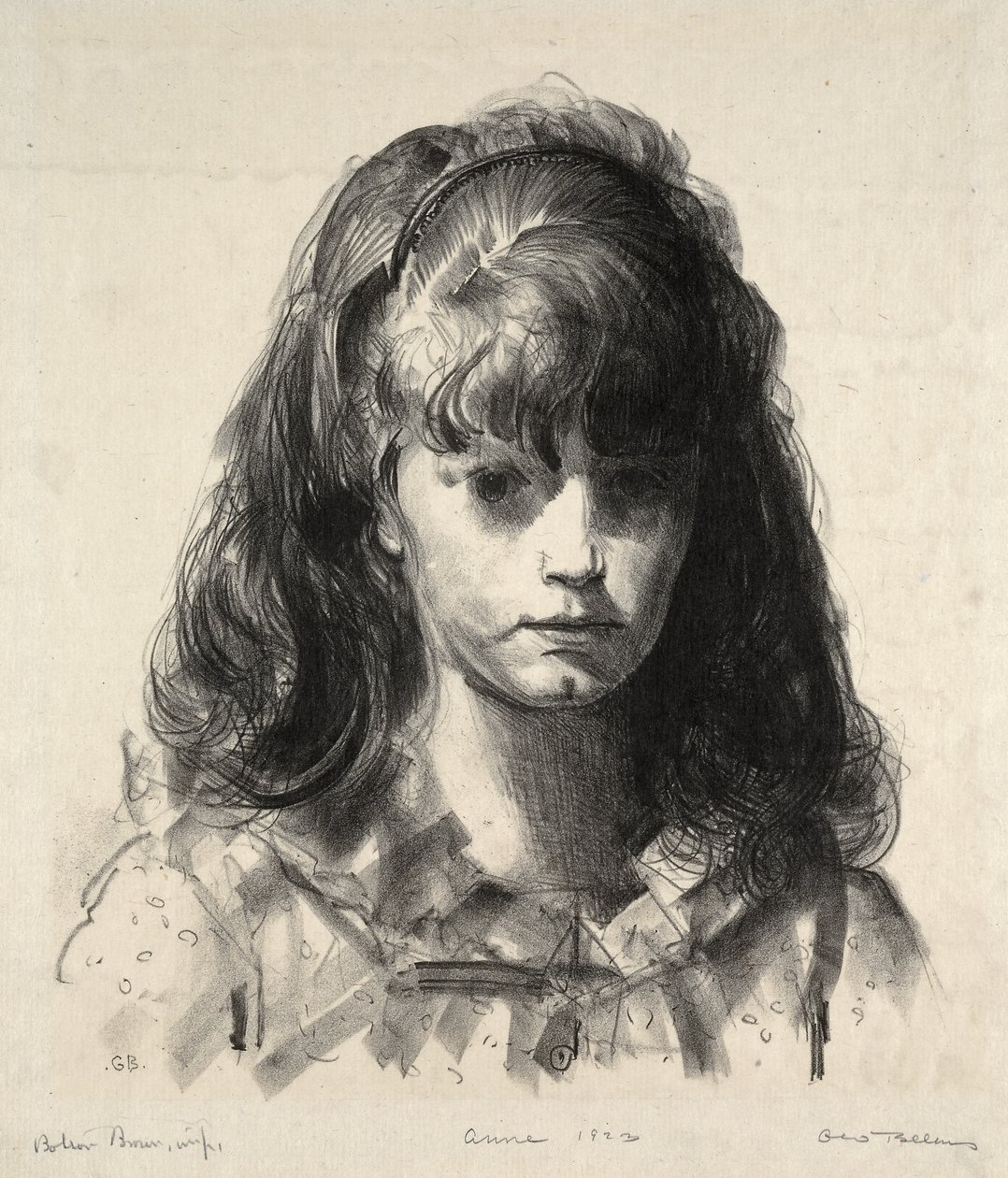 Cabeça da Anne de George Bellows