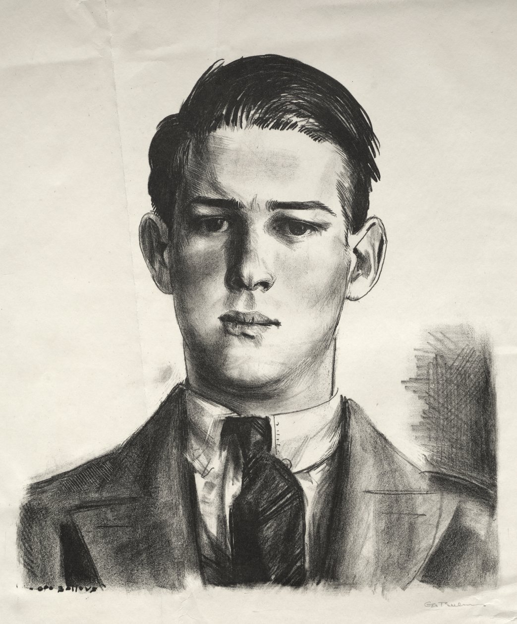 Estudo de cabeça de Gregory de George Bellows