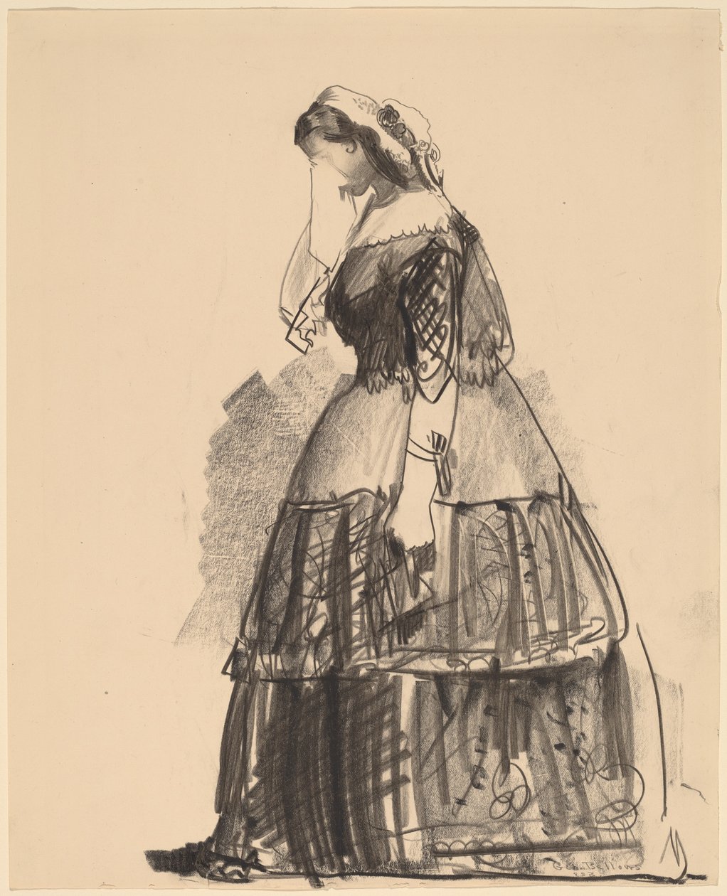 Dama de 1860 - A Atriz de George Bellows