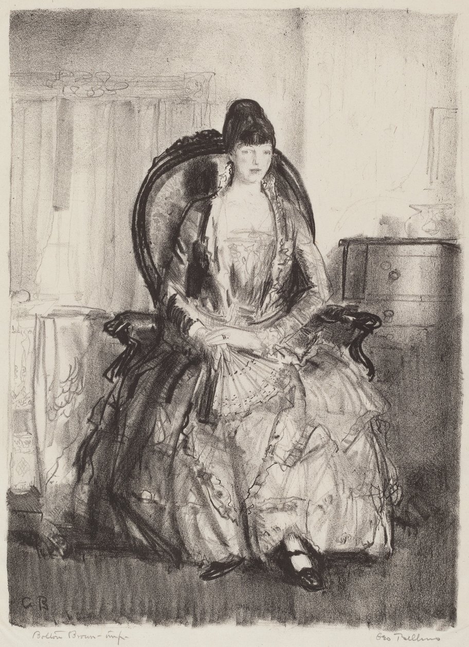 Senhora com um ventilador de George Bellows