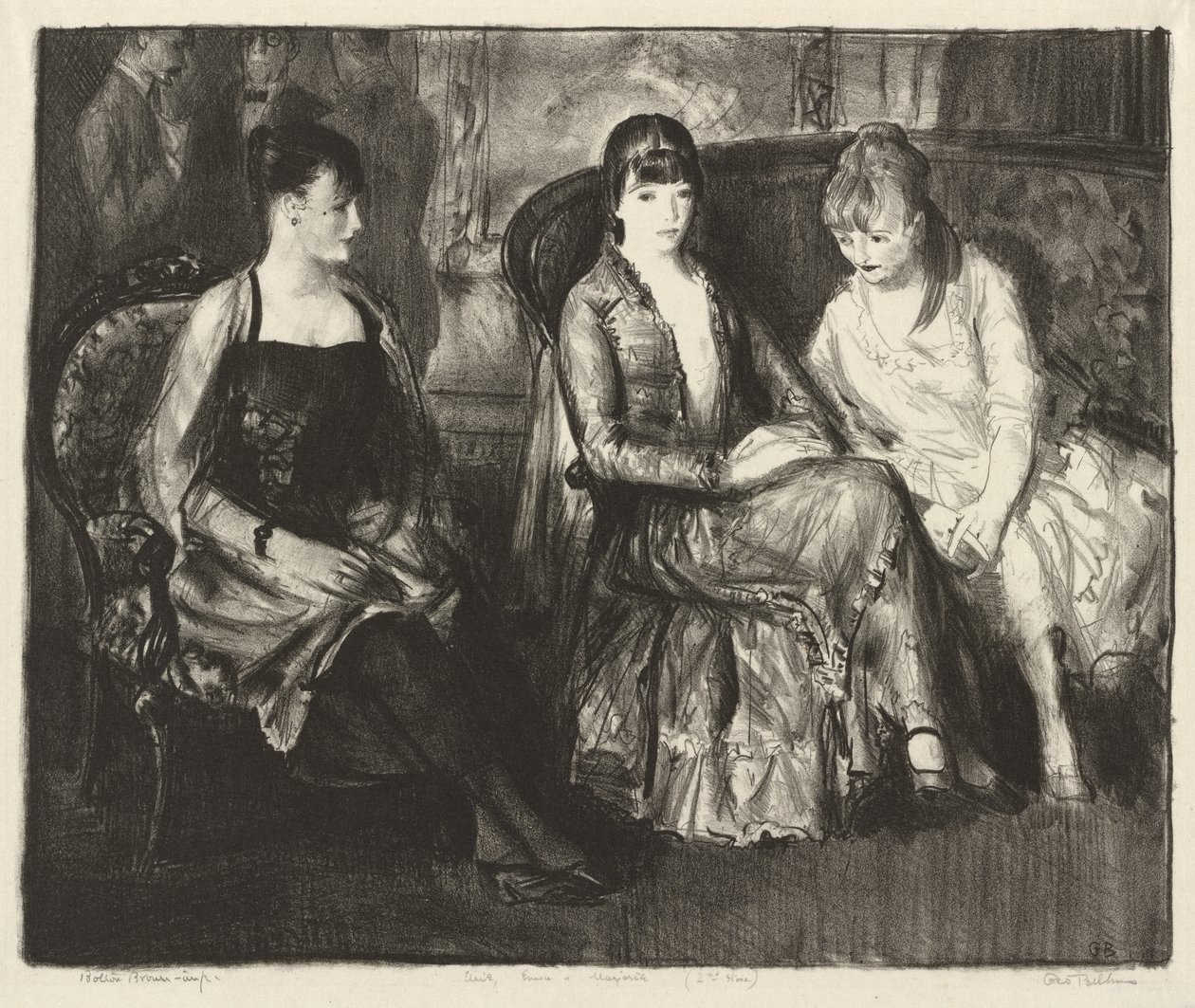 Marjorie, Emma e Elsie, Segunda Pedra de George Bellows