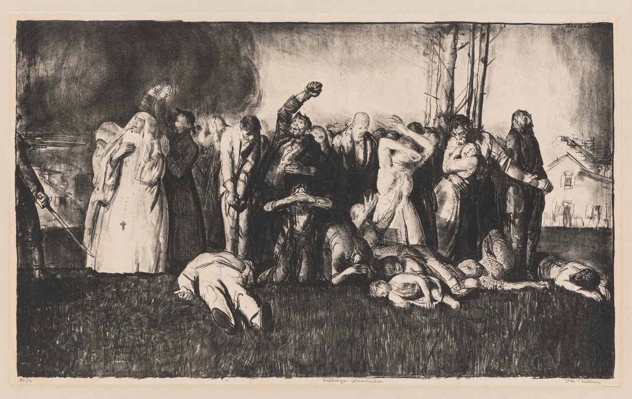 Massacre de Dinant de George Bellows
