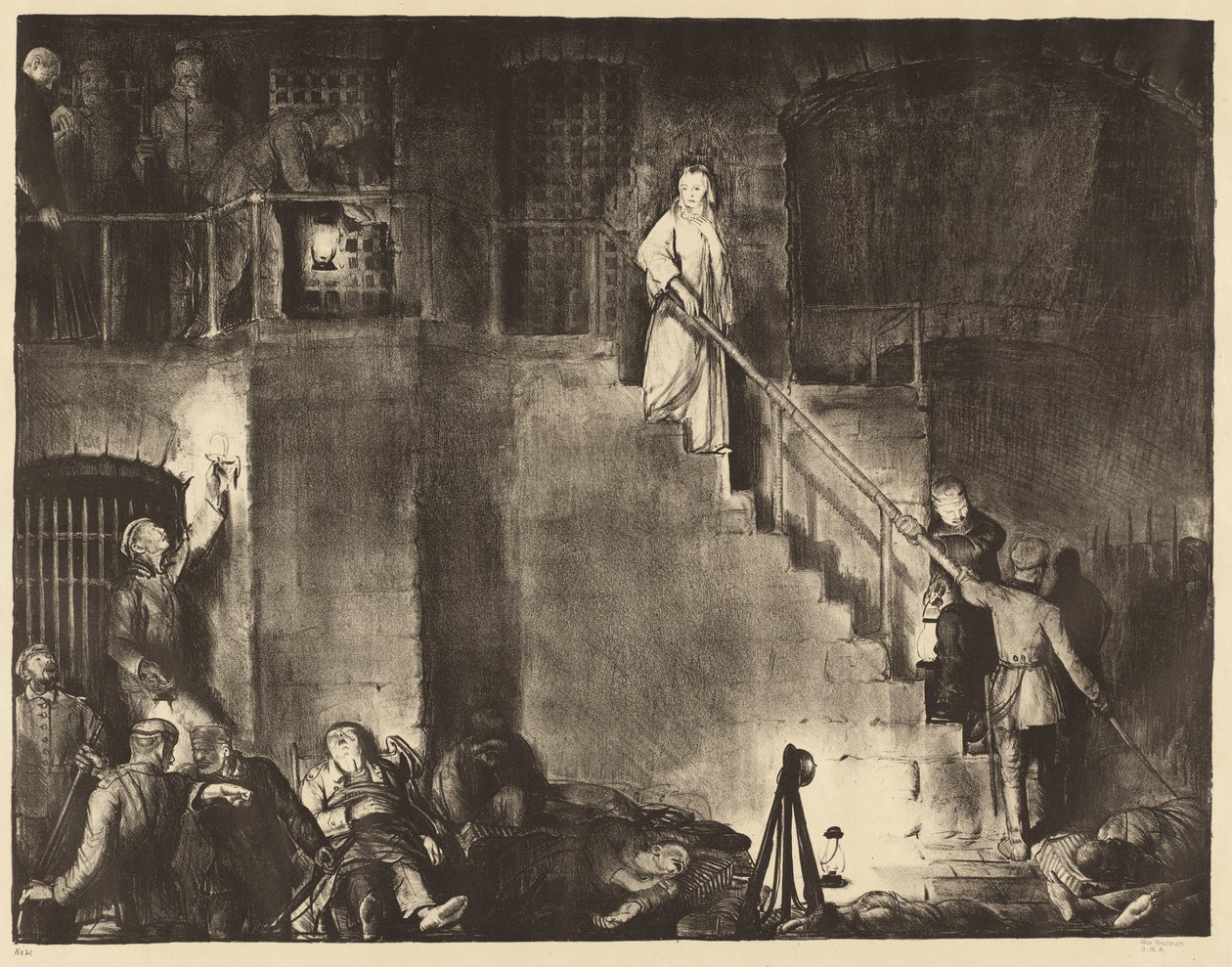 O assassinato de Edith Cavell de George Bellows